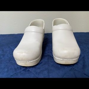 Dansko White Clogs 38